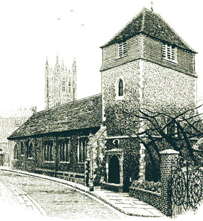 Drawing of St. Alphege's