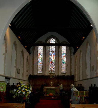Inside St. Vincent's Church, Littlebourne