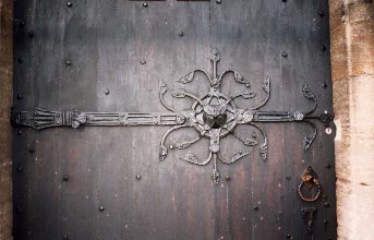 Wacton Church Door
